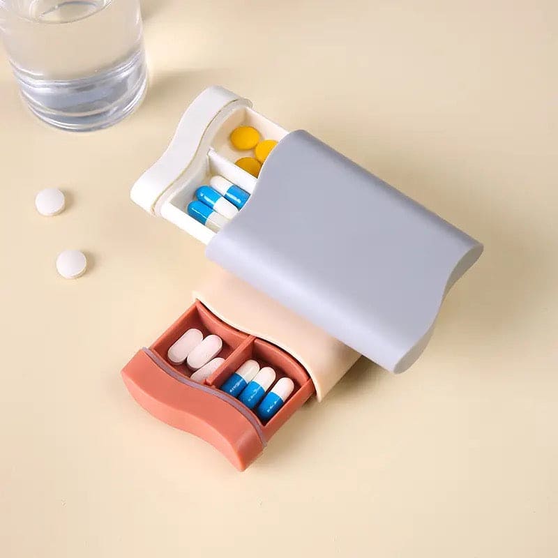 Portable 6 Grid Pill Box, Tablet Pill Box Dispenser, Medical Kit Organizer, Small Mini Pill Box, Seal Pill Storage Organizer, Outdoor Travel Pill Dust-proof Protect Container Portable 6 Grid Pill Box, Tablet Pill Box Dispenser, Medical Kit Organizer, Small Mini Pill Box, Seal Pill Storage Organizer, Outdoor Travel Pill Dust-proof Protect Container